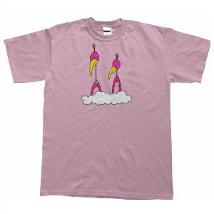Floating Flamingos - T-Shirt